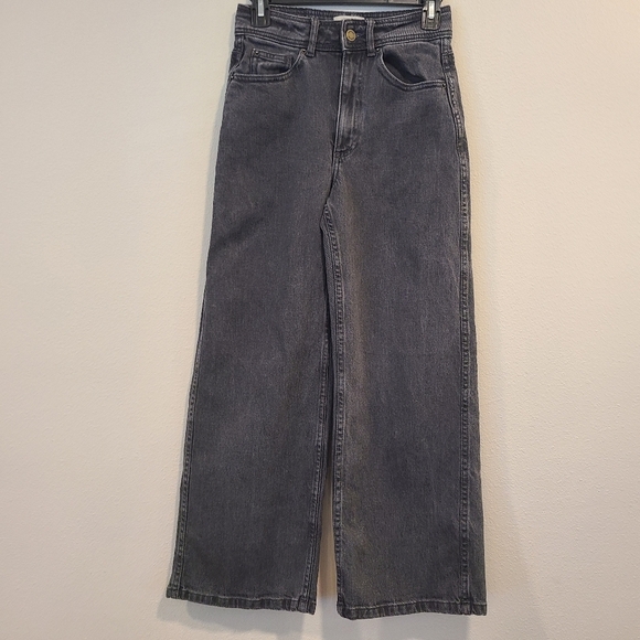 Sezane The Iconic Straight Leg Middle Grey Jeans - Picture 1 of 6